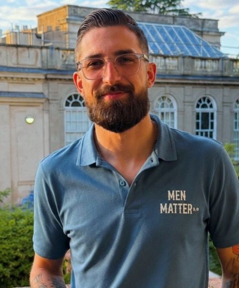 Javier Ruiz, founder of Men Matter & Co, wearing a Men Matter & Co polo